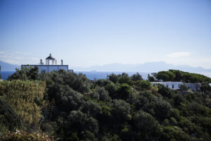 Scenic view of Procida Island coastline