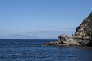 Scenic view of Procida Island coastline